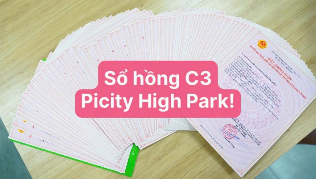 Sổ hồng chung cư picity High Park
