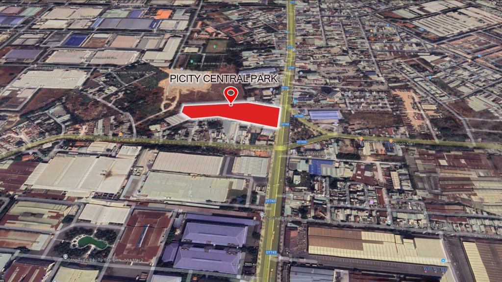 Vị Trí dự án Picity Central Park Thuận An