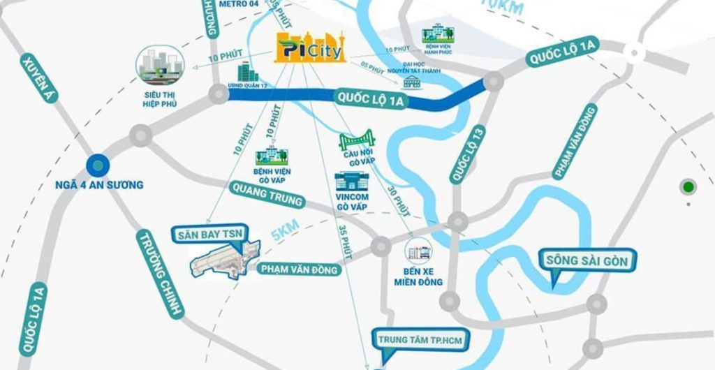 Vị trí tiềm năng của Picity Hìgh Park quận 12