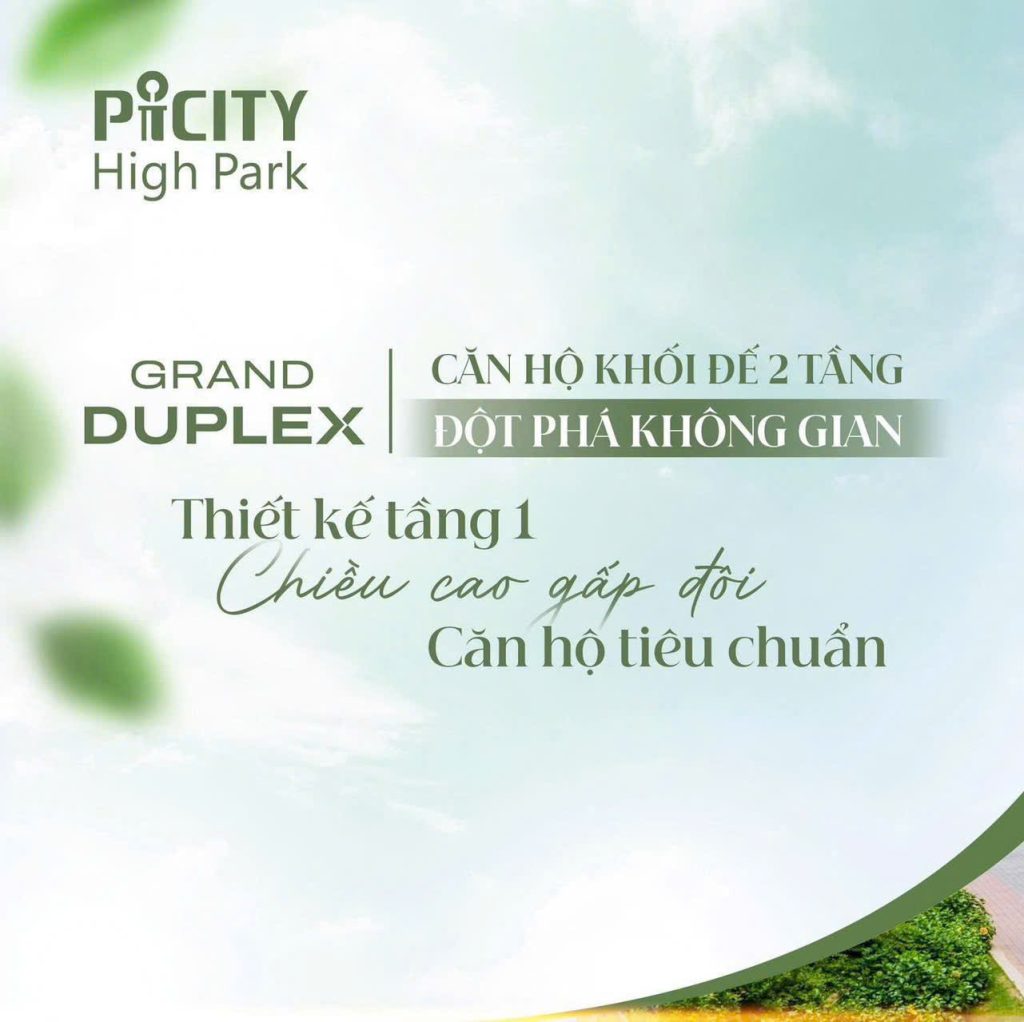 Căn hộ khối đế 2 tầng - Tầng 1 cao gấp đôi căn hộ tiêu chuẩn