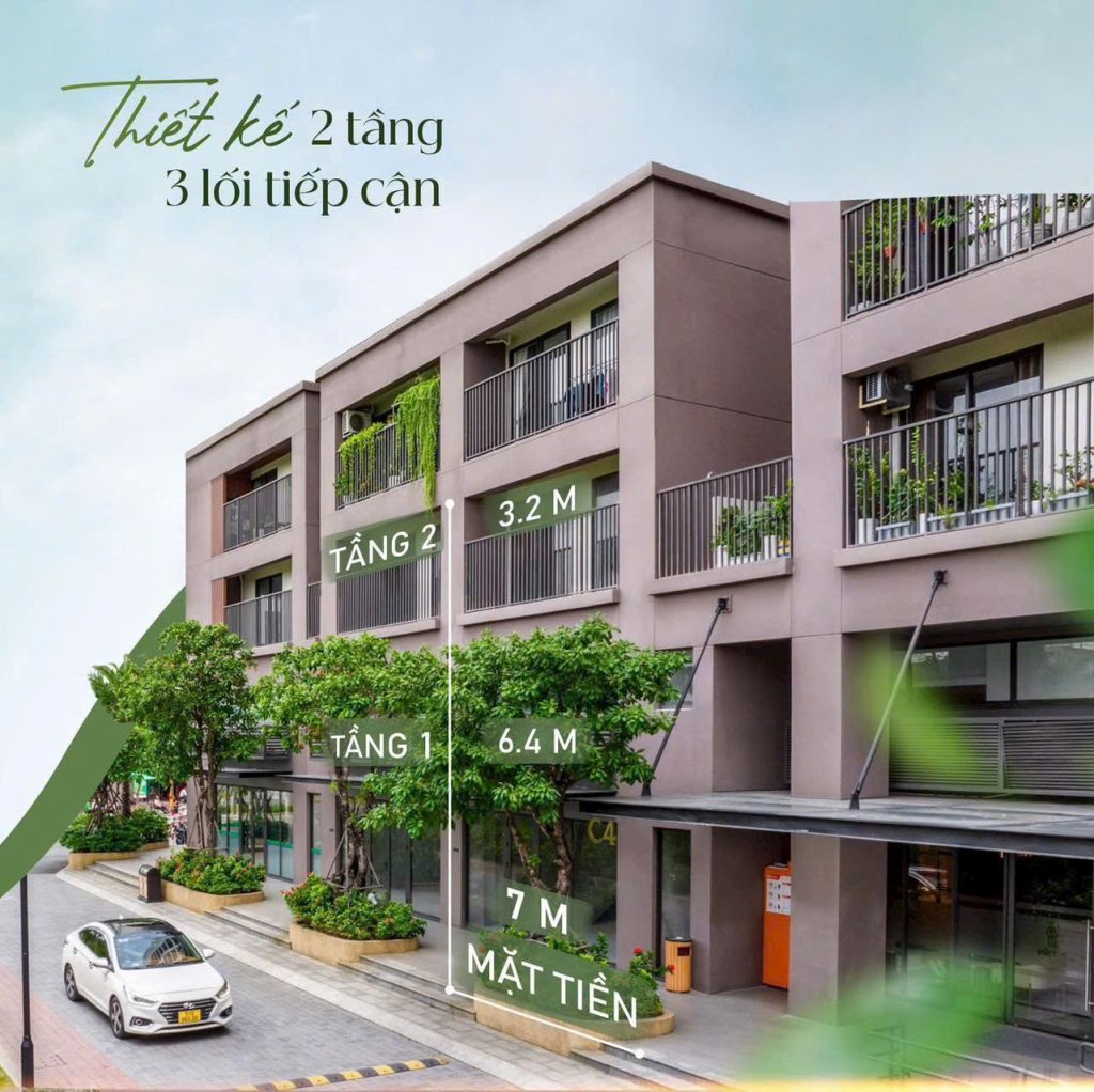 Căn hộ khối đế 2 tầng - Tầng 1 cao gấp đôi căn hộ tiêu chuẩn