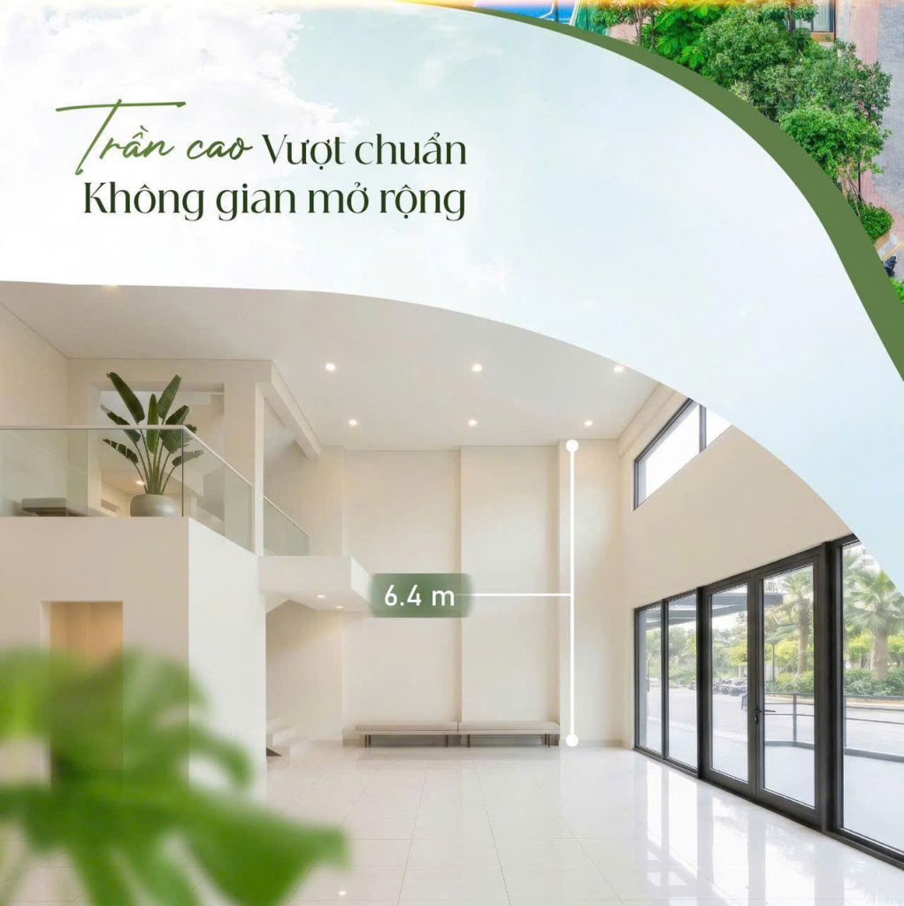 Căn hộ khối đế 2 tầng - Tầng 1 cao gấp đôi căn hộ tiêu chuẩn