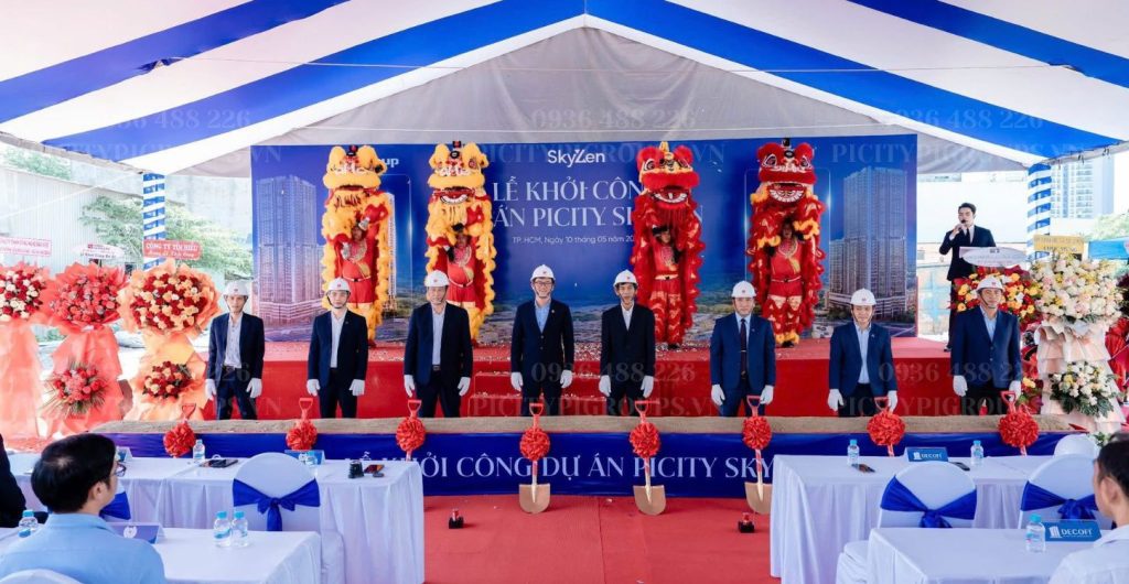 Lễ khỏi công Picity Sky Zen Phạm Văn Đồng