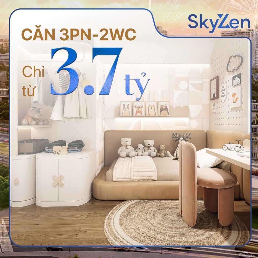 Căn hộ 3,7 tỷ tại Sky Zen Phạm Văn Đồng