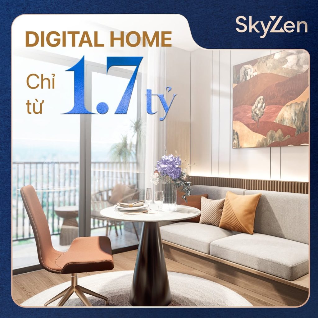 Căn hộ 1,7 tỷ tại Sky Zen Phạm Văn Đồng