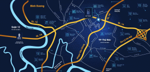 Vị trí chiến lược của dự án căn hộ Picity Sky Park
